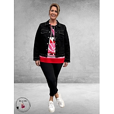 Kaffe Curve Twill Jacket Met Studs